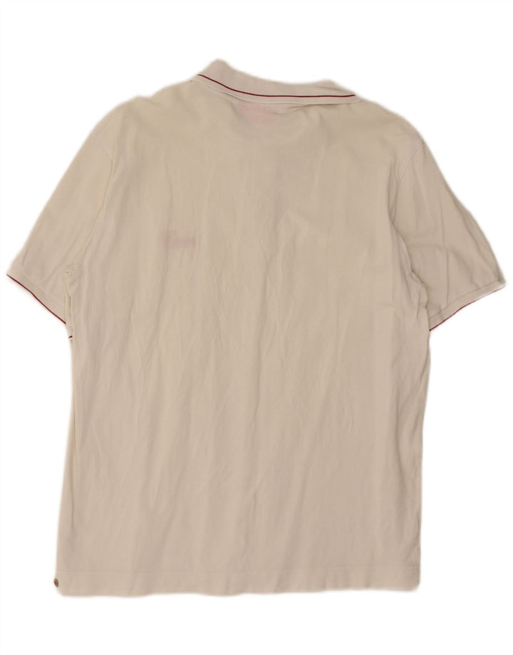 Puma Mens Polo Shirt Medium White Cotton