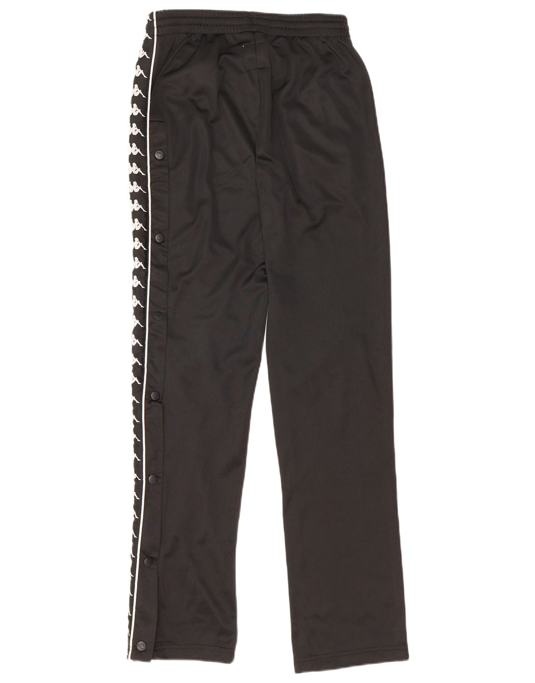 KAPPA Womens Graphic Tracksuit Trousers UK 12 Medium Black Polyester