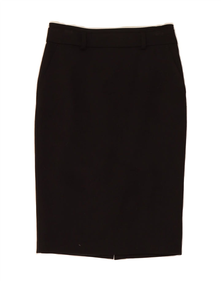 WAREHOUSE Womens Pencil Skirt UK 8 Small W28  Black Polyester Vintage Warehouse and Second-Hand Warehouse from Messina Hembry 