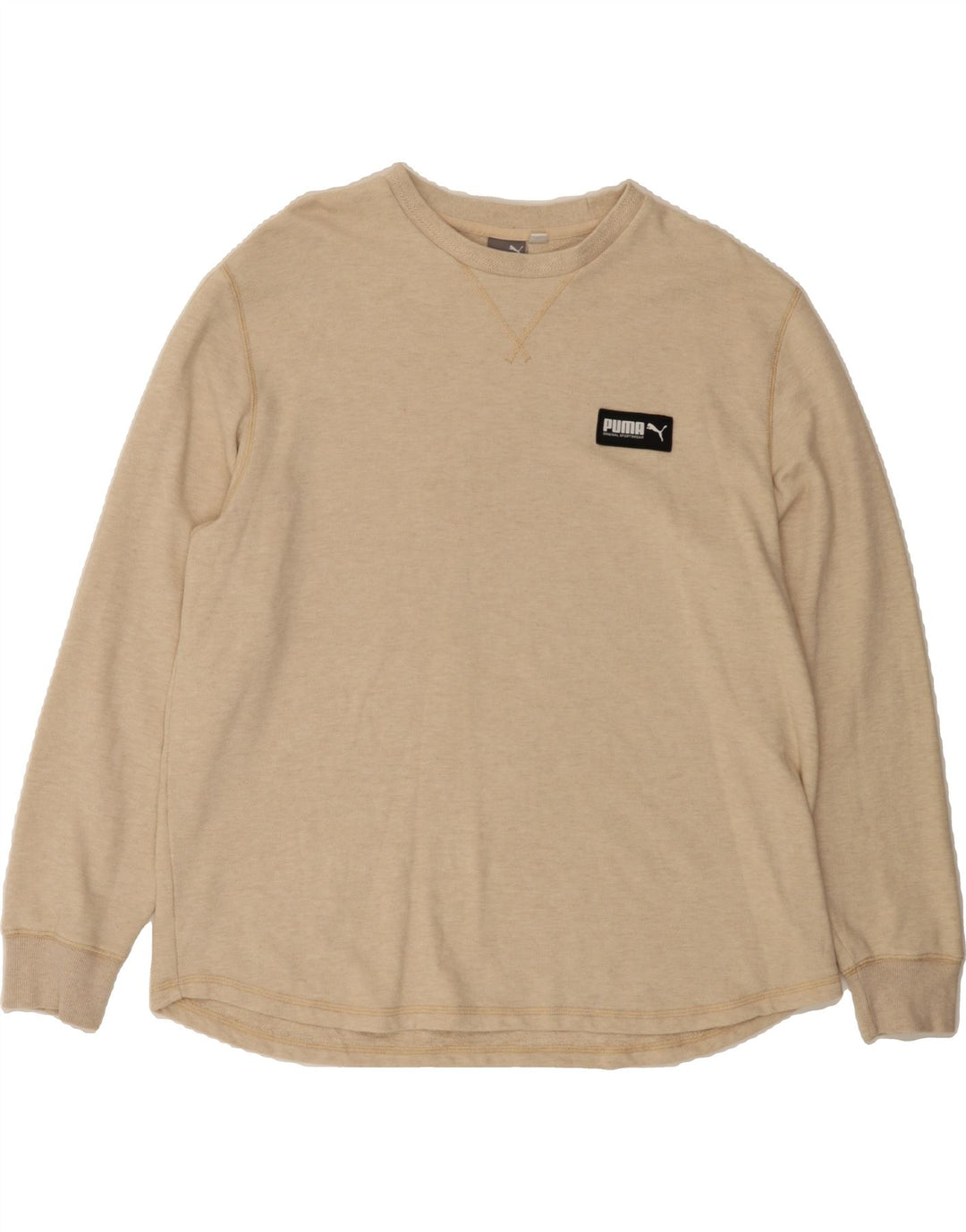 PUMA Mens Top Long Sleeve Large Beige Cotton Vintage Puma and Second-Hand Puma from Messina Hembry 