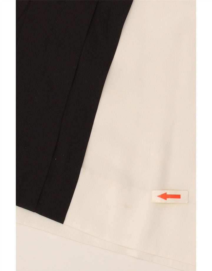 CALVIN KLEIN Womens Sleeveless Blouse Top UK 14 Medium White Colourblock