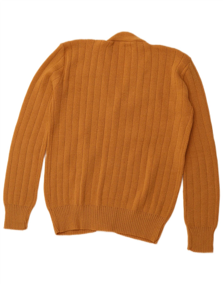 VINTAGE Womens Cardigan Sweater UK 12 Medium Brown