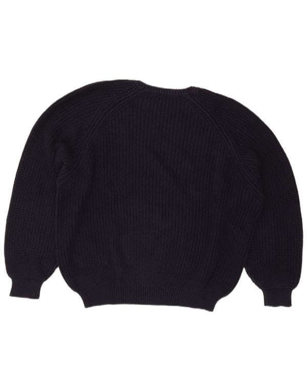 Vintage Mens Crew Neck Jumper Sweater XL Navy Blue