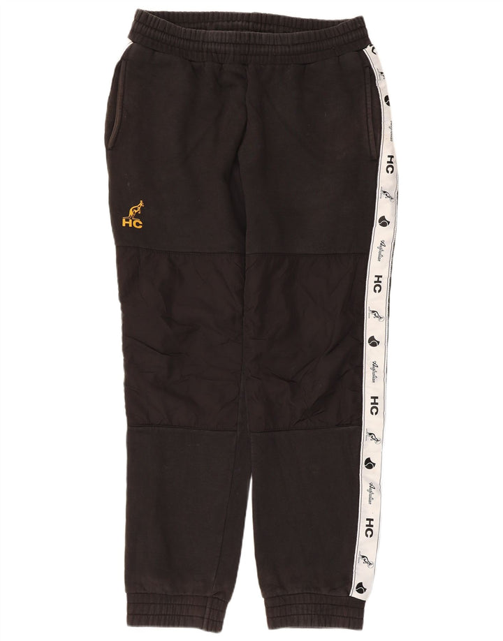 AUSTRALIAN L'ALPINA Mens Tracksuit Trousers Joggers XL  Black Colourblock