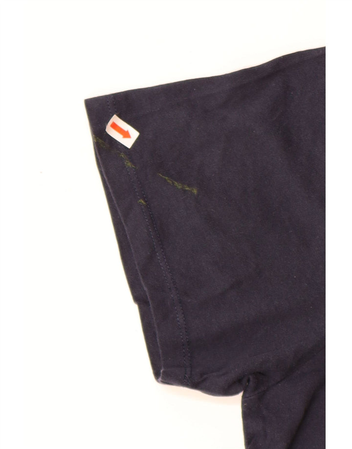 CALVIN KLEIN Mens Graphic T-Shirt Top Large Navy Blue