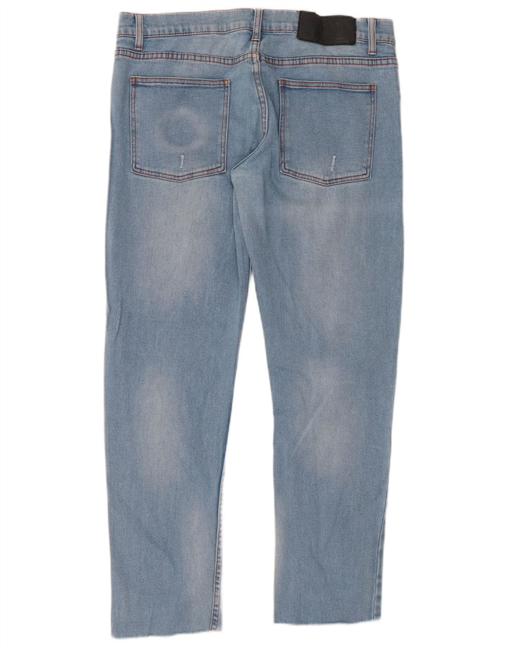 CHEAP MONDAY Mens Distressed Slim Jeans W32 L28 Blue Cotton