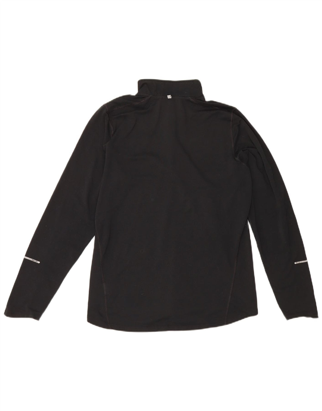 Nike Mens Dri Fit Zip Neck Pullover Tracksuit Top Medium Black Polyester