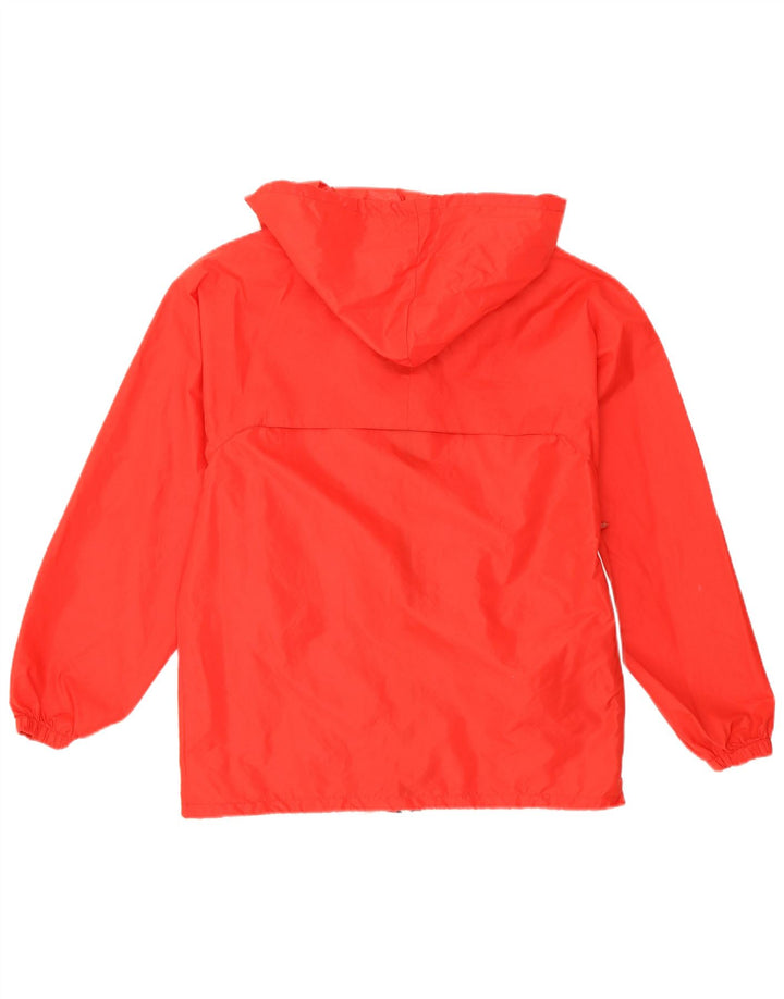 K-Way Womens Hooded Rain Jacket UK 14 Medium Red