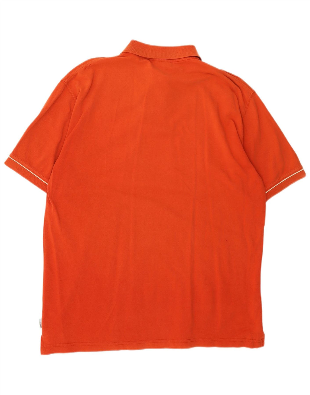 REEBOK Mens Polo Shirt XL Orange Cotton