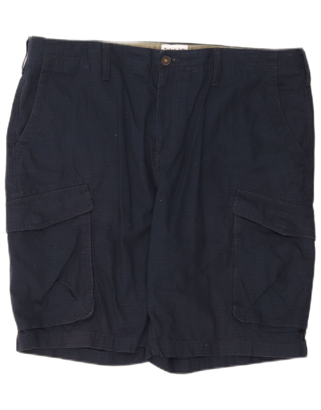 TIMBERLAND Mens Cargo Shorts W38 XL Navy Blue Cotton