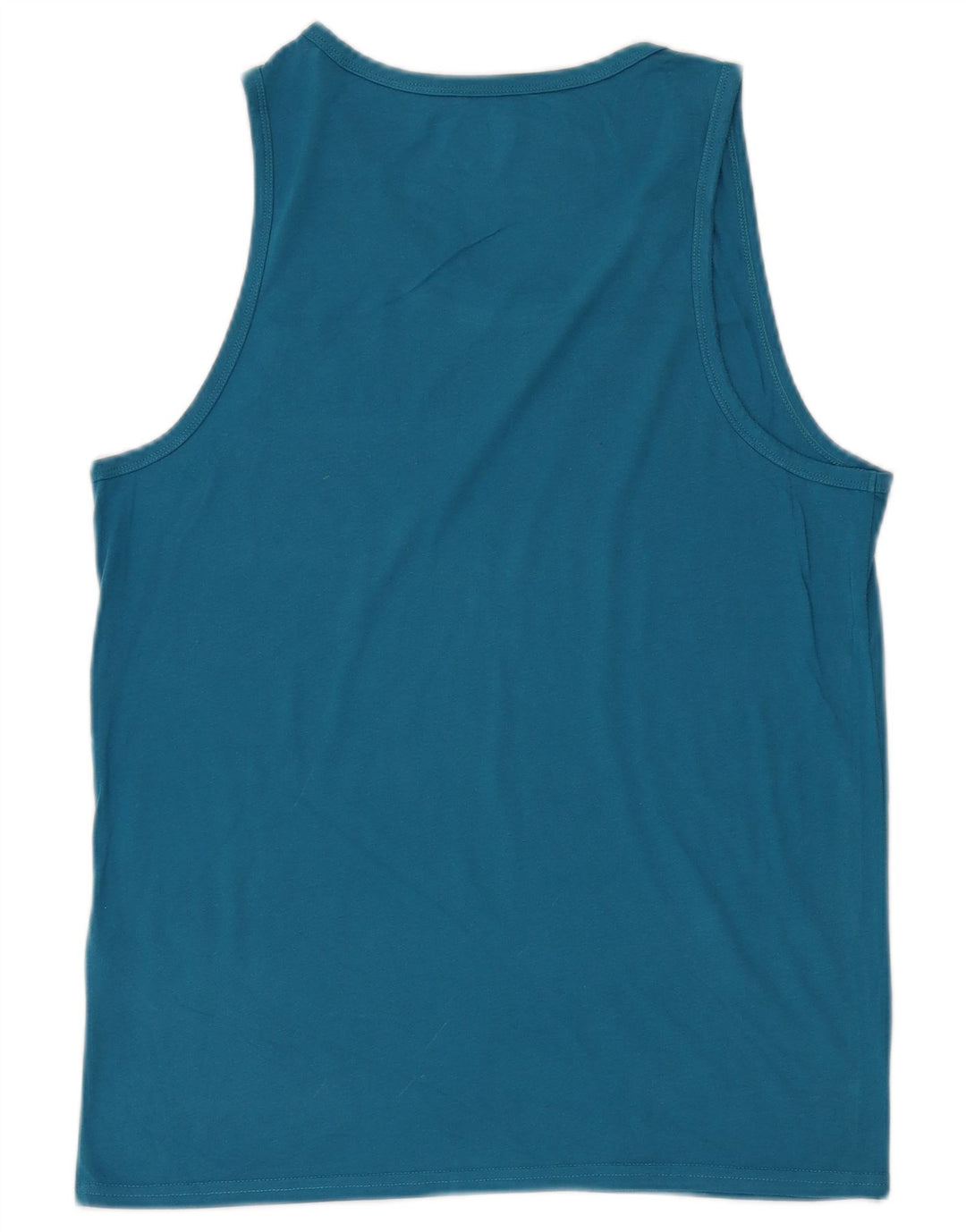 HOLLISTER Mens Graphic Vest Top Small Blue Cotton