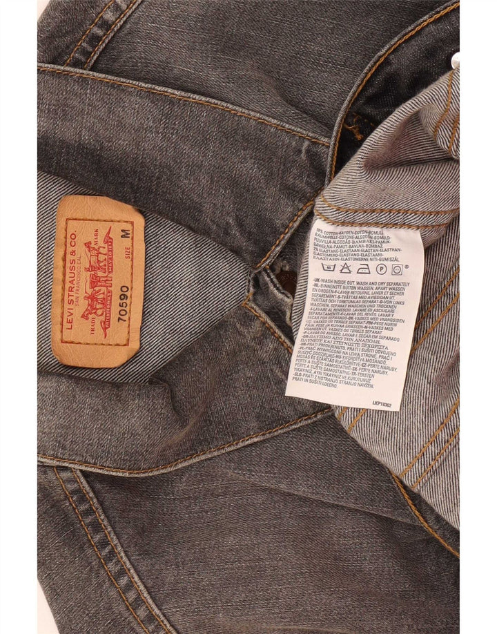 Levi's Mens Denim Jacket UK 38 Medium Grey Cotton