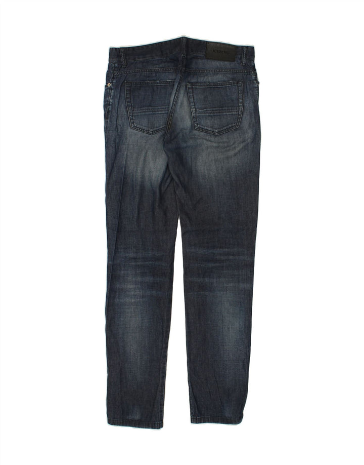 ICEBERG Womens Slim Jeans W32 L32 Navy Blue Cotton | Vintage Iceberg | Thrift | Second-Hand Iceberg | Used Clothing | Messina Hembry 