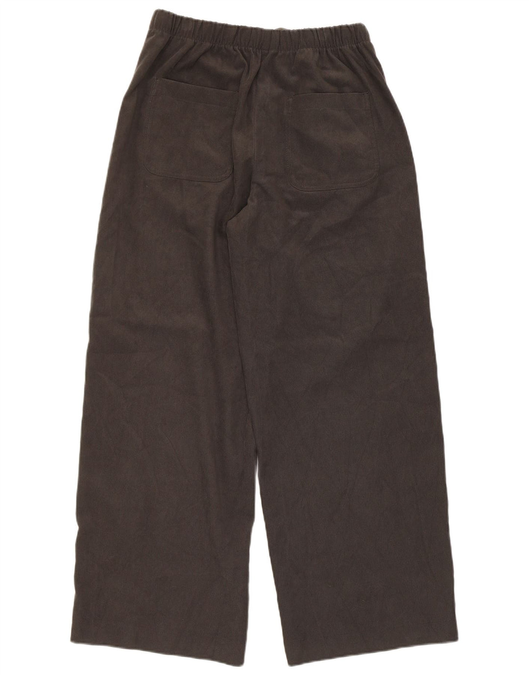 ZARA Womens Wide Leg Chino Trousers UK 12 Medium  Grey Polyester