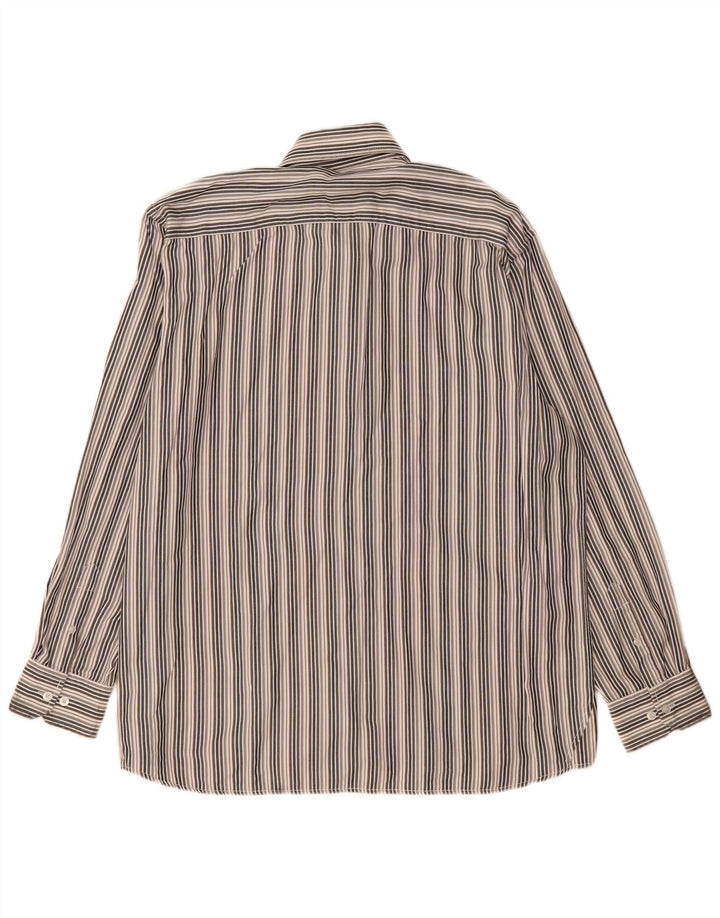 LERROS Mens Shirt 2XL Grey Striped Cotton