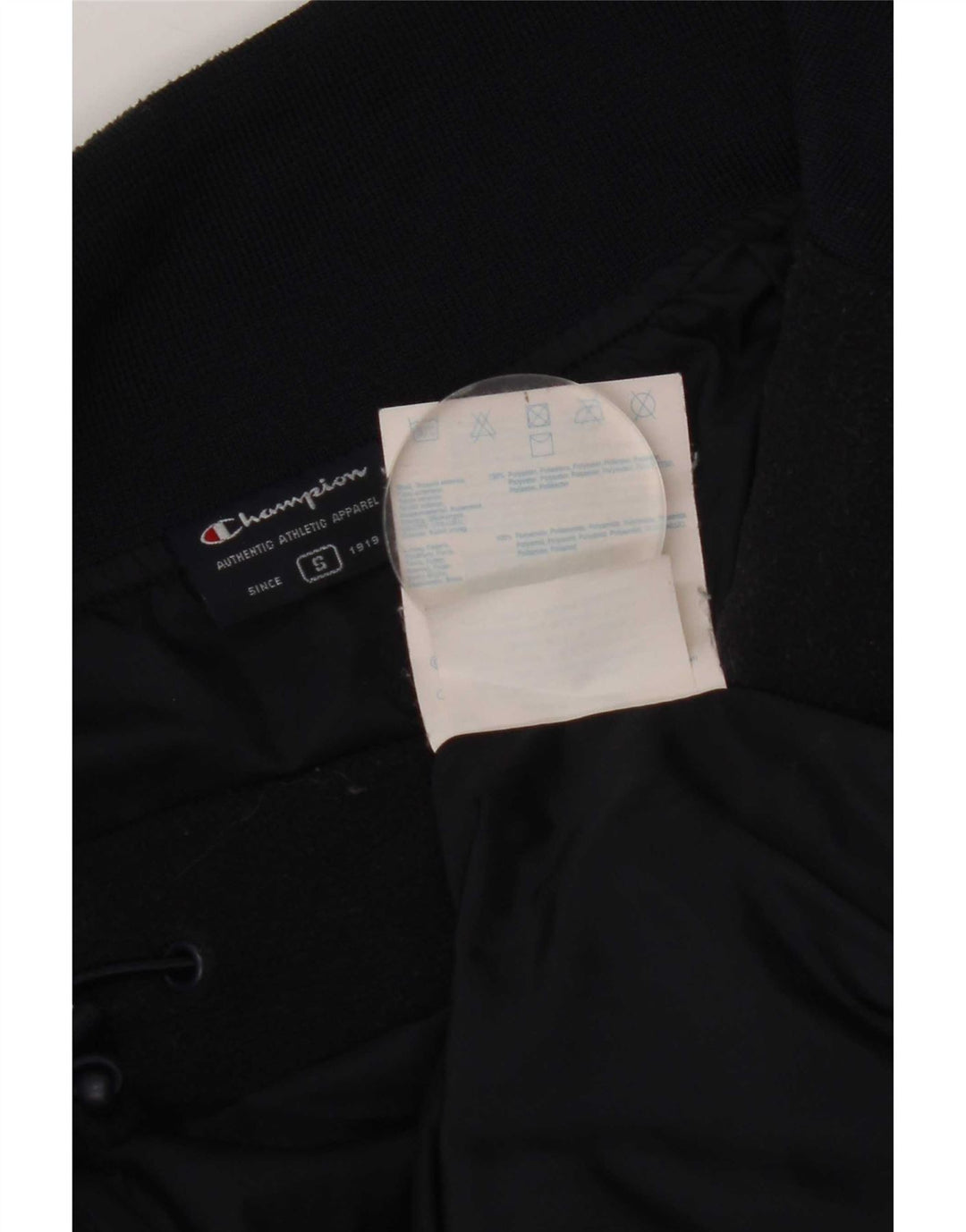 Champion Mens Fleece Jacket UK 36 Small Navy Blue Polyester