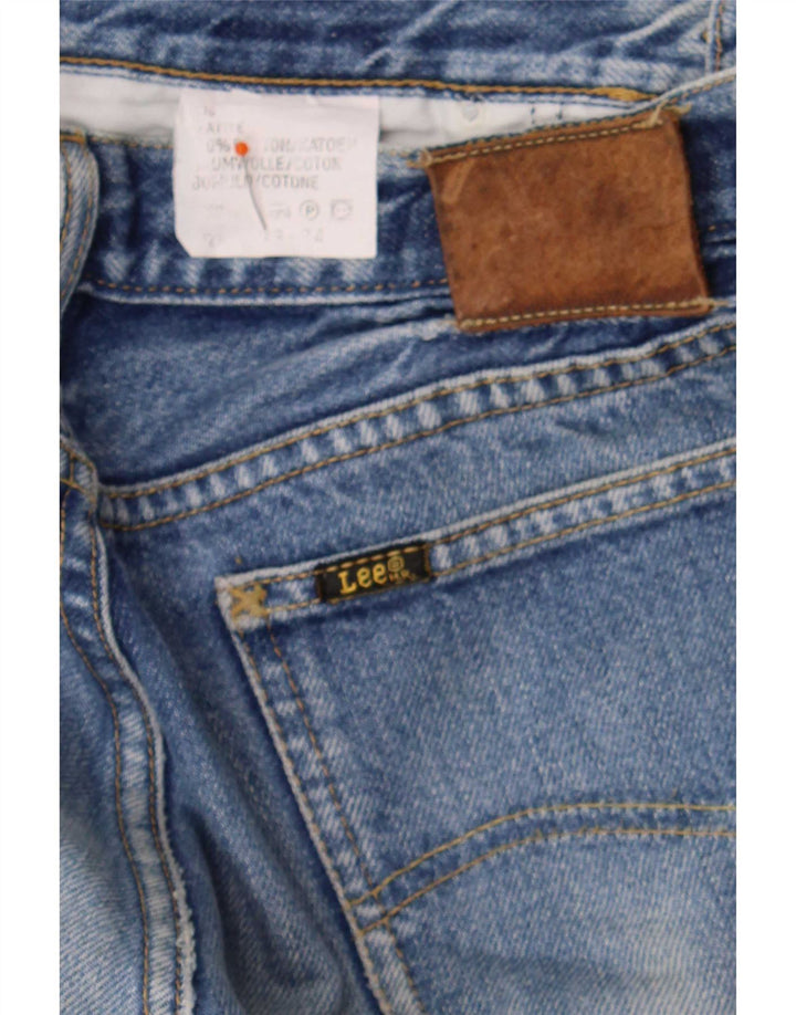 Lee Mens Straight Jeans W33 L34 Blue Cotton