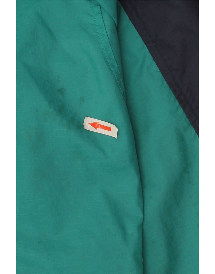 Puma Mens Rain Jacket UK 36 Small Turquoise Colourblock Nylon