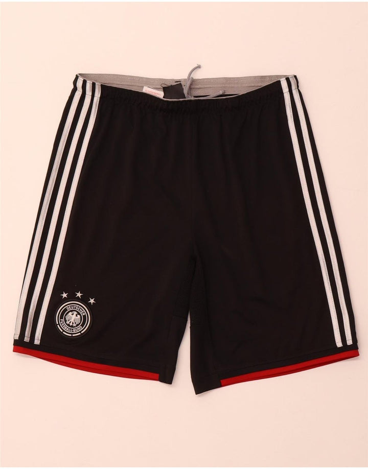 ADIDAS Mens Deutscher Fussball Bund Sport Shorts Small  Black