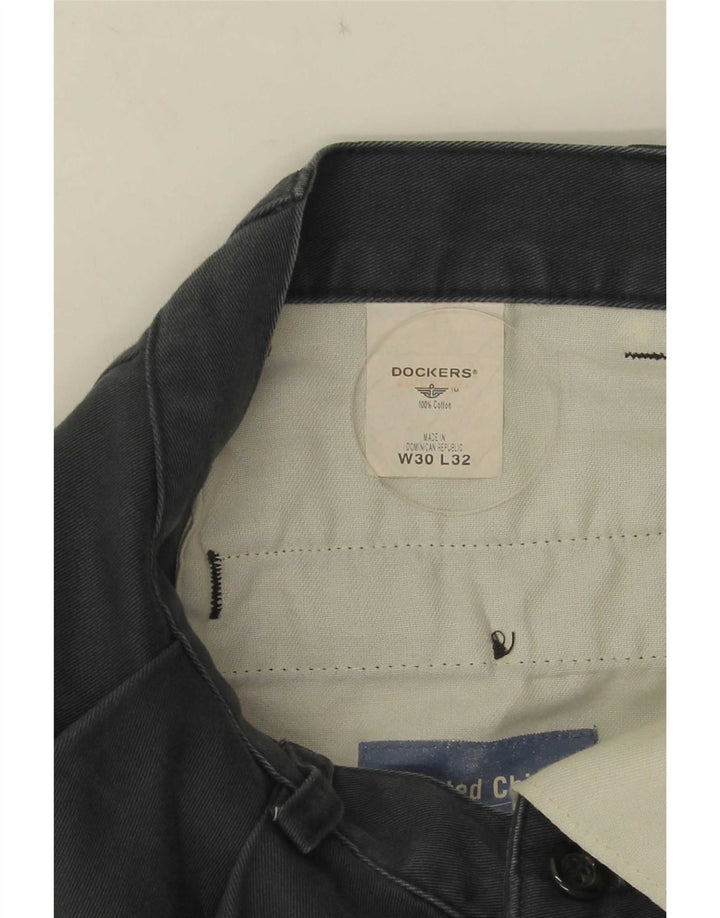 Dockers Mens Pegged Chino Trousers W30 L32 Grey