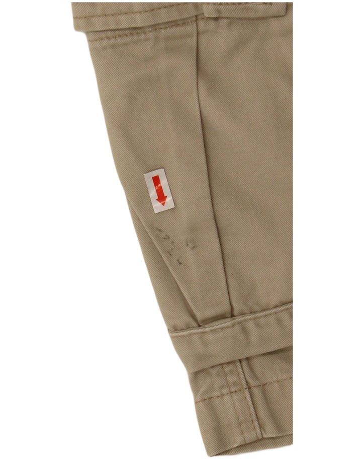 FREEGO  Mens Cargo Shorts W30 Medium Beige Cotton