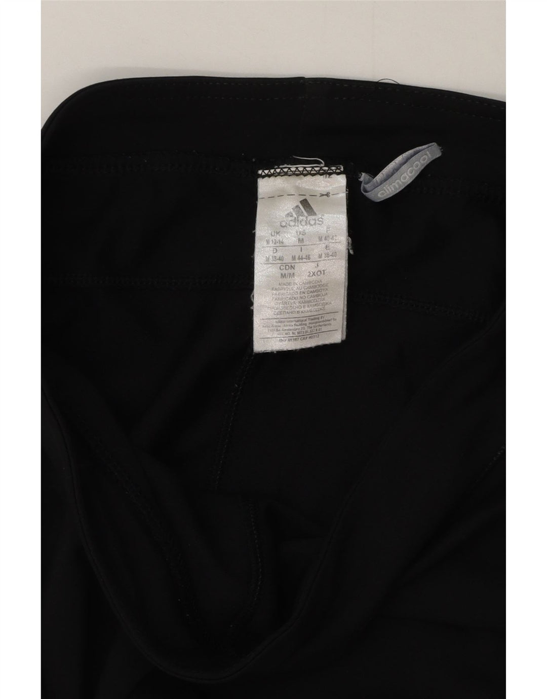 ADIDAS Womens Climacool Capri Leggings UK 12/14 Medium  Black Polyester