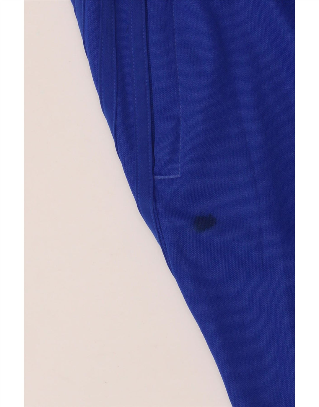 ADIDAS Boys Tracksuit Trousers 13-14 Years Blue Polyester