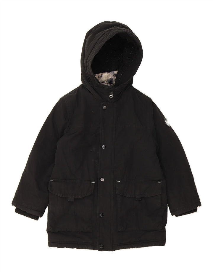 MICHAEL KORS Boys Hooded Windbreaker Jacket 5-6 Years Black Polyester Vintage Michael Kors and Second-Hand Michael Kors from Messina Hembry 