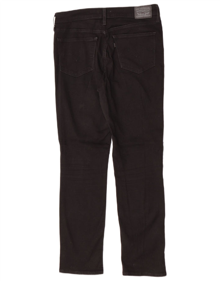 Levi's Womens 312 Shaping Slim Jeans W29 L30 Black Cotton