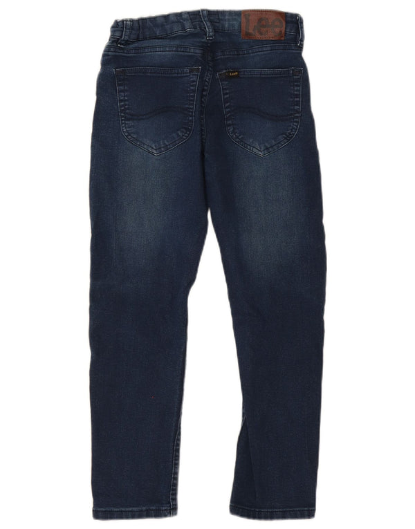 Lee Boys Slim Jeans 9-10 Years W24 L22 Navy Blue Cotton