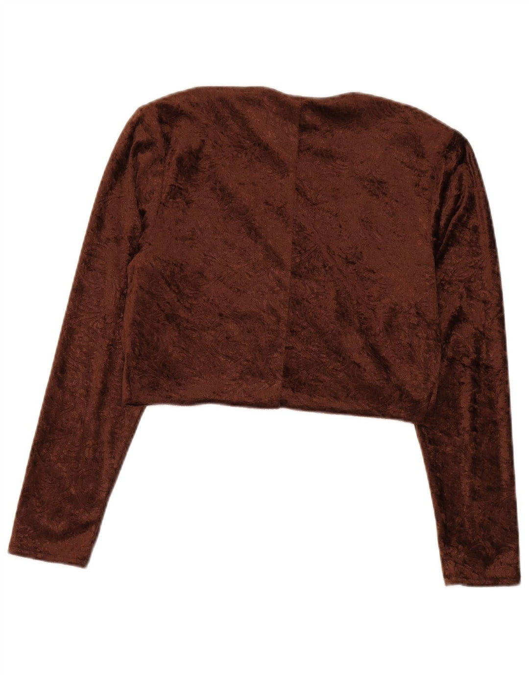 Vintage Womens Velvet 2 Piece Set UK 12 Medium  Brown Paisley