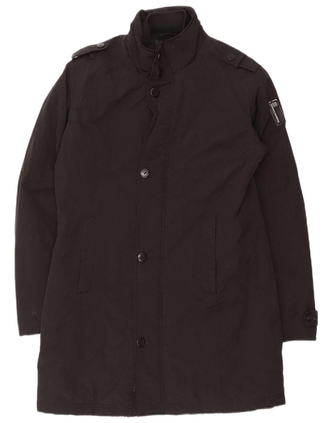 Bomboogie Womens Military Padded Coat UK 14 Large Black Polyester