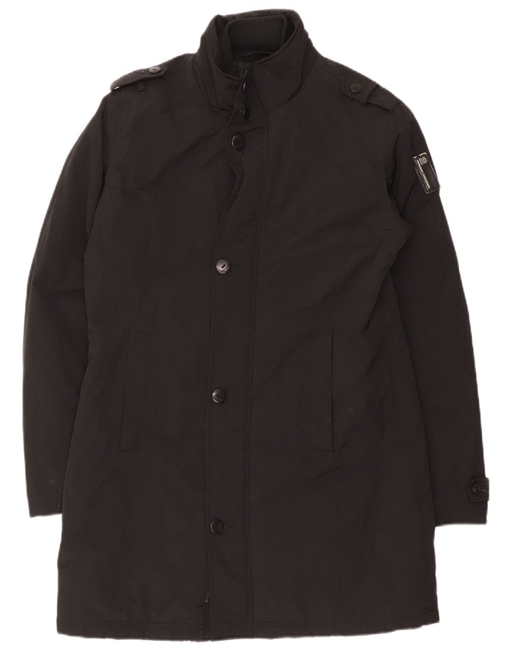 Bomboogie Womens Military Padded Coat UK 14 Large Black Polyester