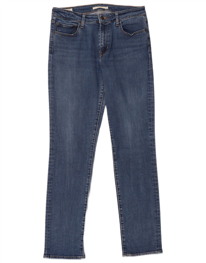 Levi's Womens 712 Slim Jeans W31 L32 Blue Cotton