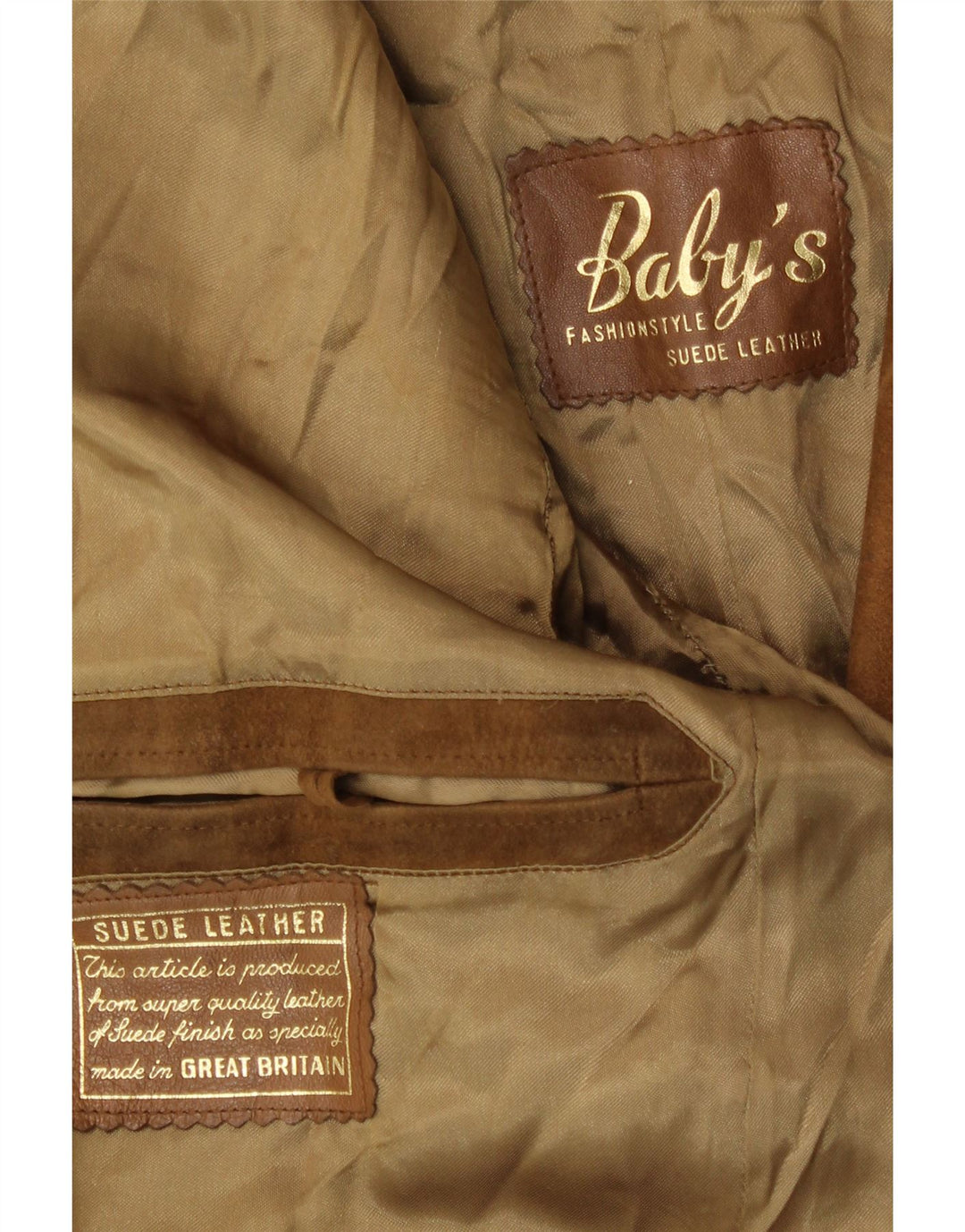 Vintage Mens 3 Button Suede Blazer Jacket UK 38 Medium Brown Suede