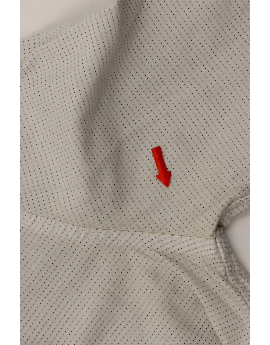 Levi's Mens Shirt Large White Spotted Cotton