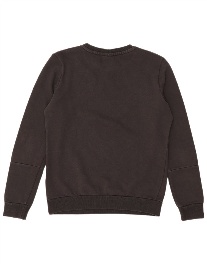 PUMA Womens Graphic Sweatshirt Jumper UK 10 Small Black