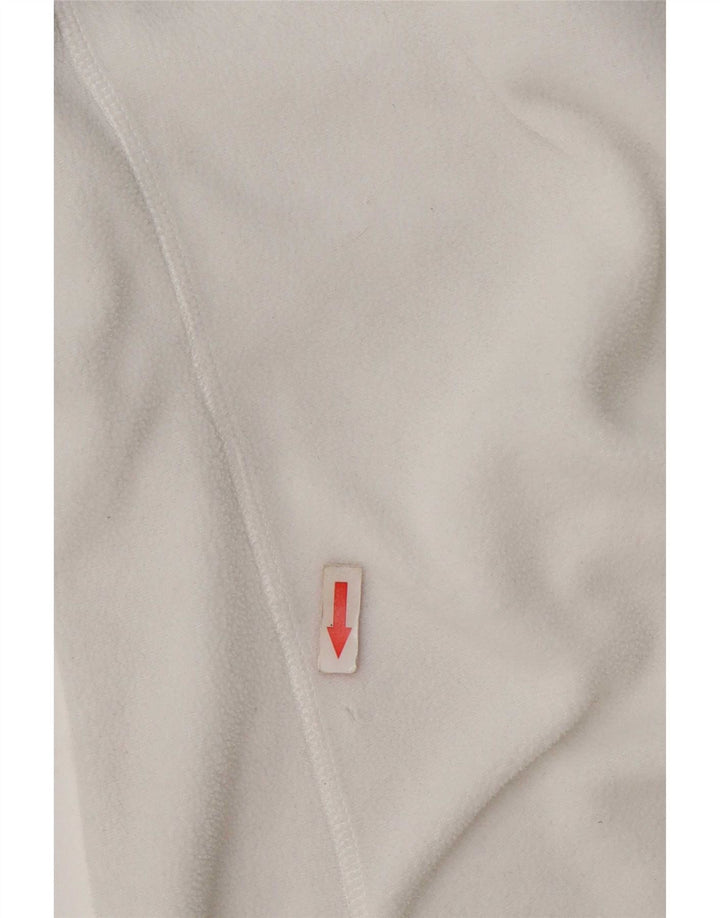 Helly Hansen Mens Zip Neck Fleece Jumper Medium White Colourblock Polyester