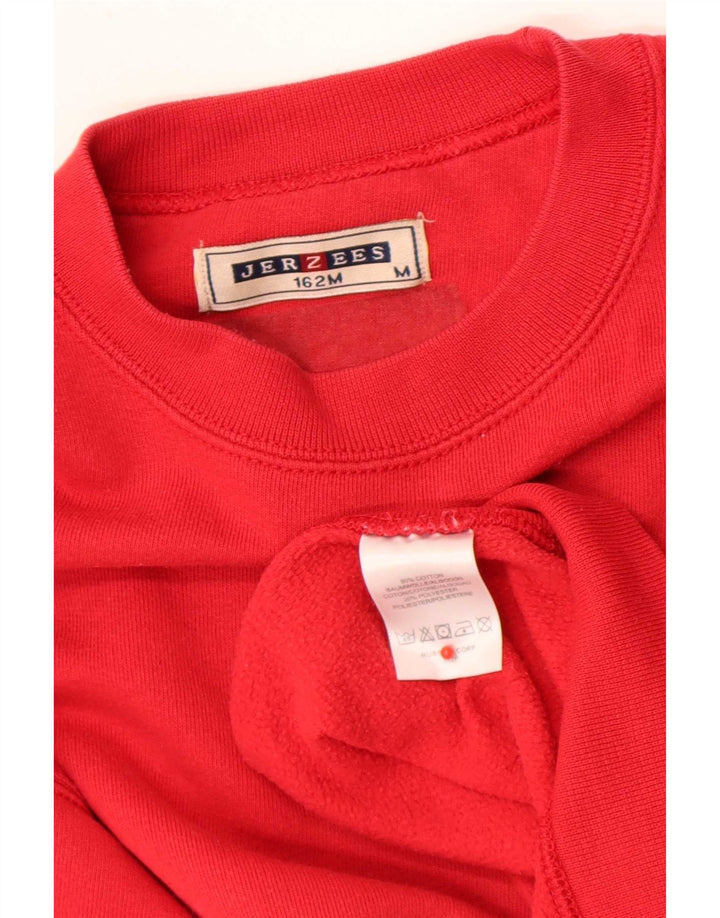 Jerzees Mens Regular Fit Sweatshirt Jumper Medium Red Cotton