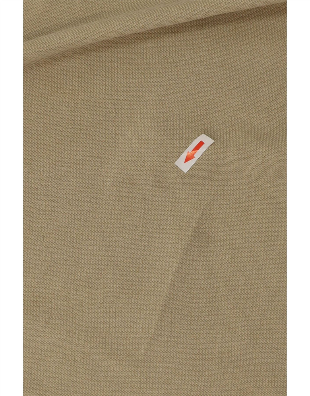 IZOD Mens Polo Shirt Large Beige Cotton