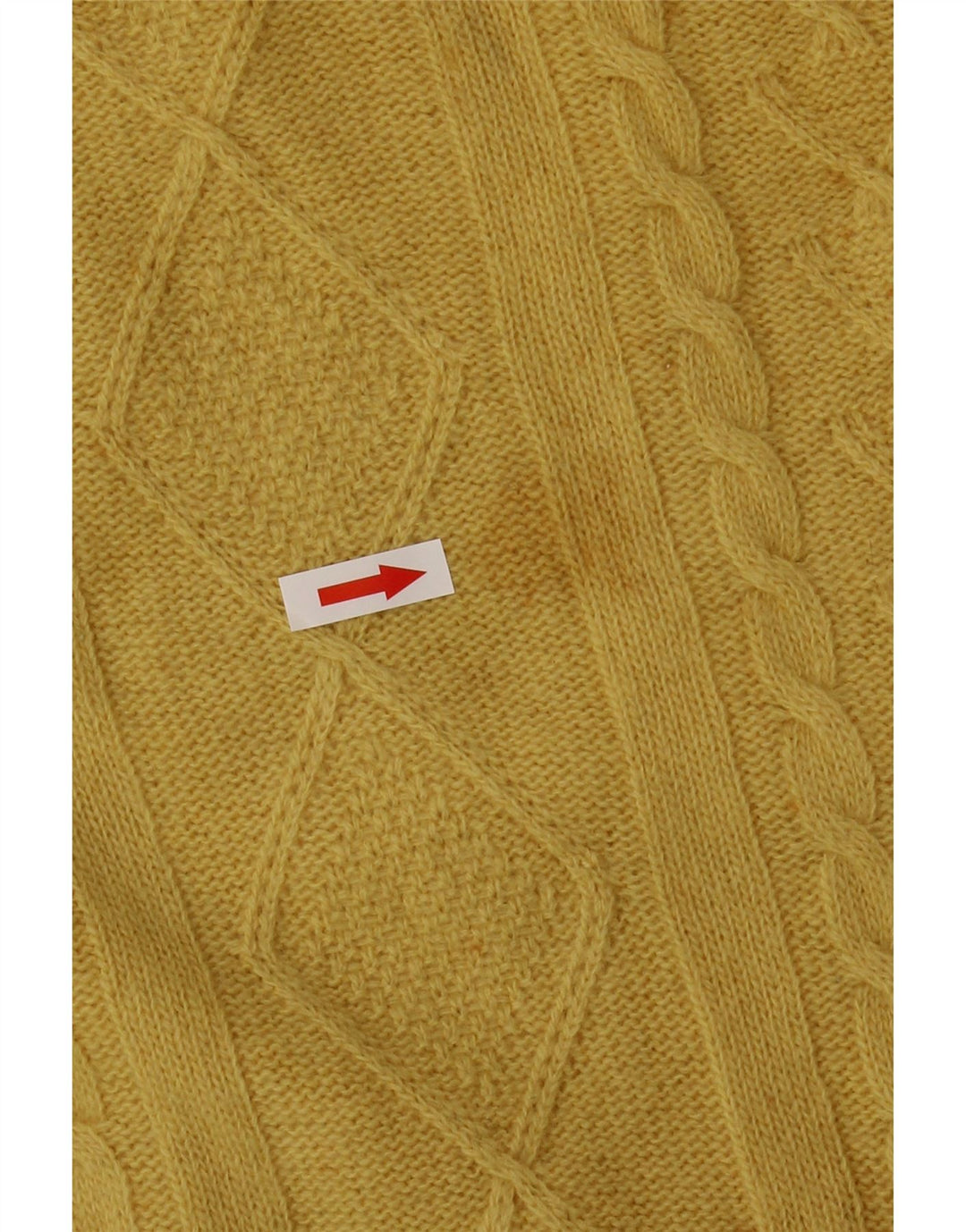 BENETTON Womens Turtle Neck Jumper Sweater UK 10 Small Yellow