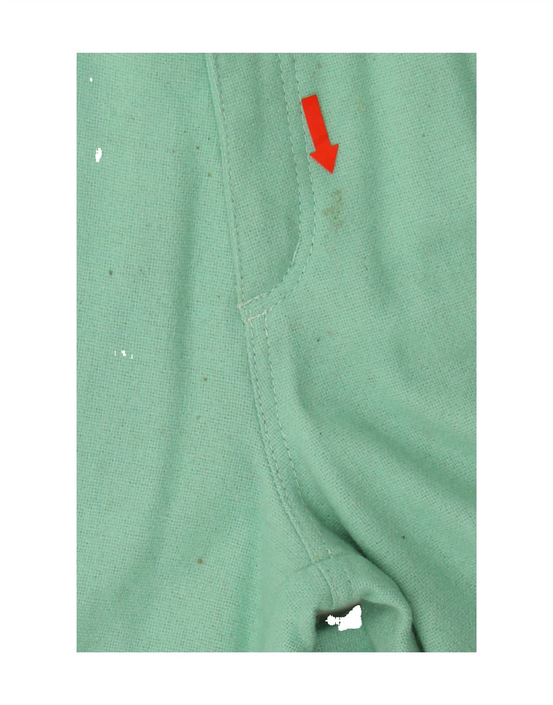 PULLOVERIA Womens Tapered Casual Trousers IT 44 Medium W28 L30 Green Wool Vintage Pulloveria and Second-Hand Pulloveria from Messina Hembry 
