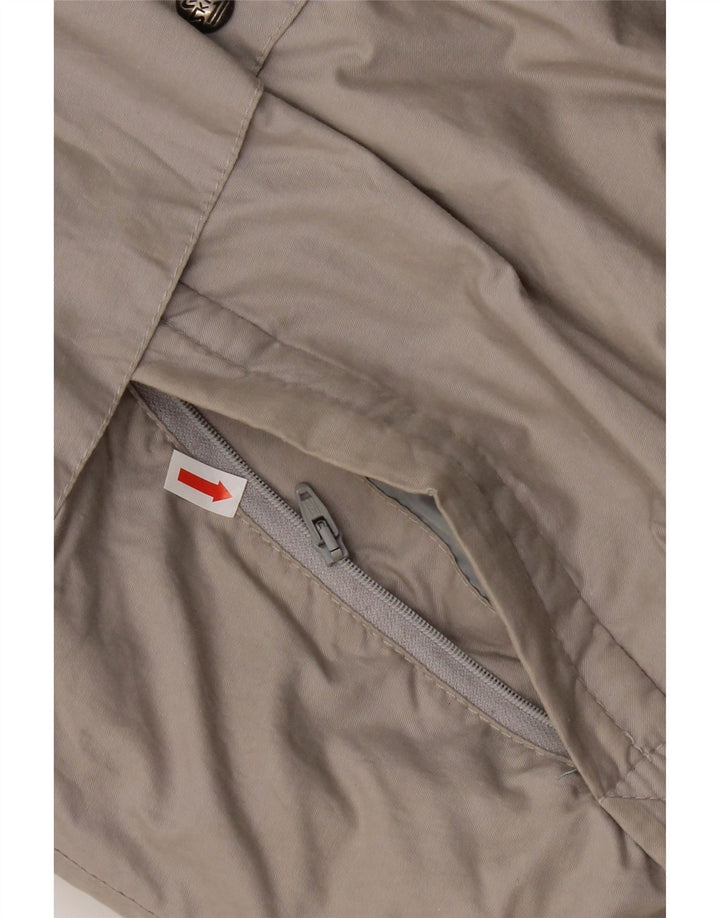 Skila Mens Hooded Padded Jacket EU 50 Large Grey Cotton