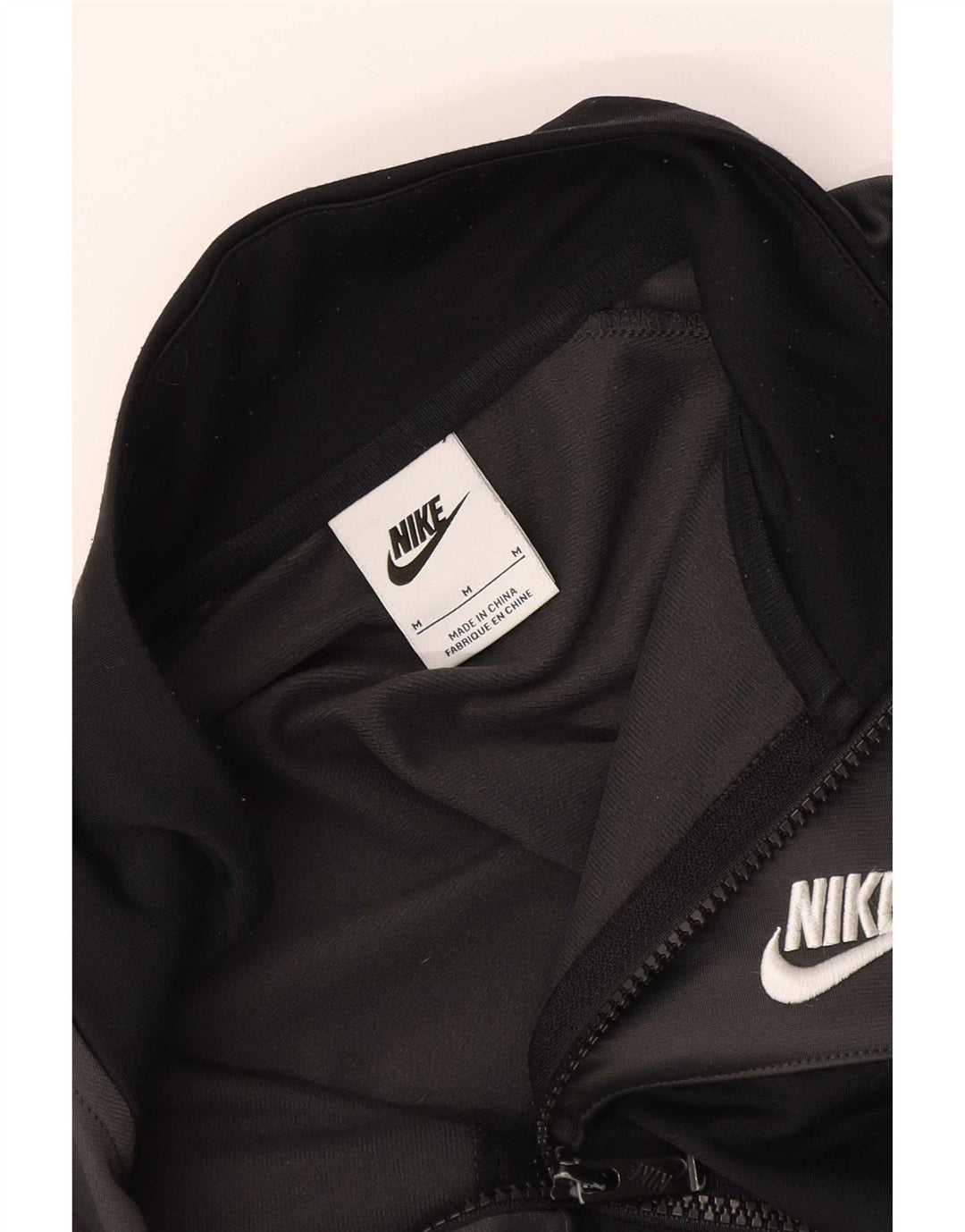 Nike Mens Tracksuit Top Jacket Medium Black Colourblock