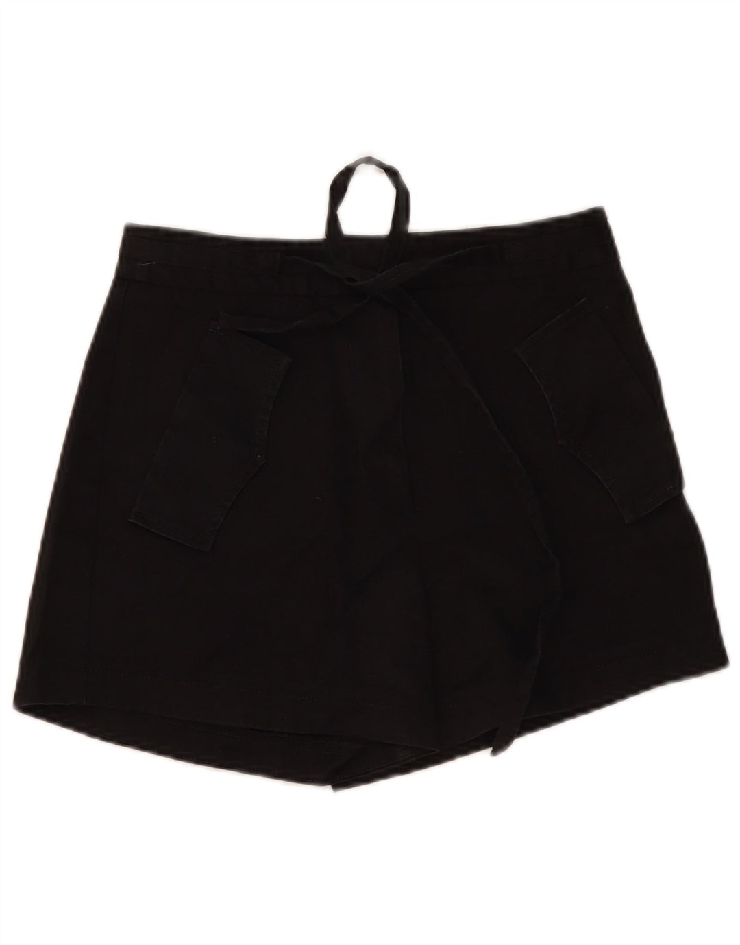 Vintage Womens Casual Shorts W30 Medium Black Cotton