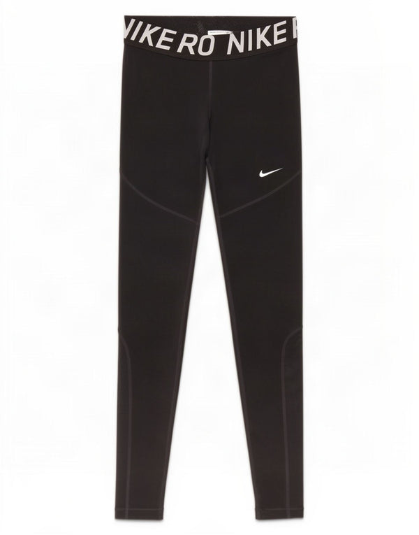 Nike Womens Dri Fit Graphic Leggings UK 8 Small Black Polyester