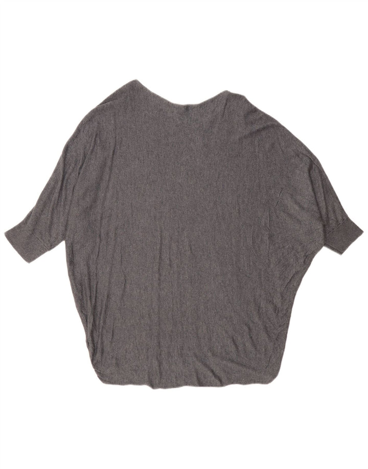 Phase Eight Womens Oversized Boat Neck Jumper Sweater UK 16 Large Grey