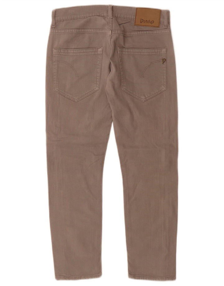Dondup Womens Crop Slim Jeans W27 L26 Grey Cotton