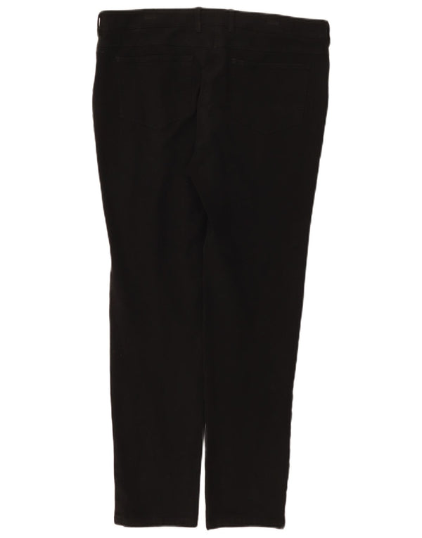 Hobbs Womens Skinny Chino Trousers UK 16 Large W33 L28 Black Cotton