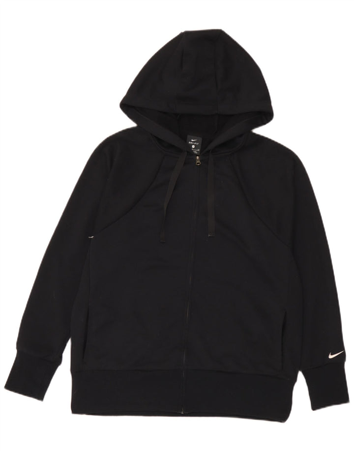 Nike Mens Dri Fit Zip Hoodie Sweater Small Black